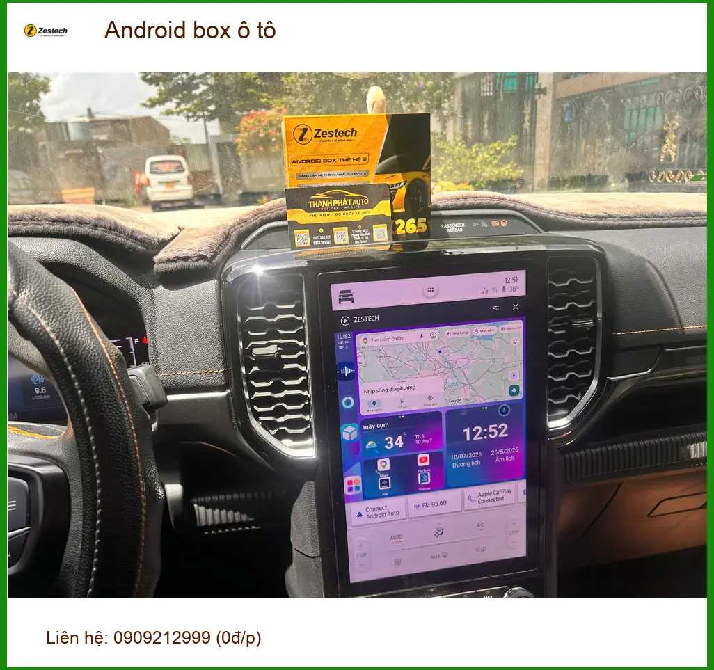Anh Quang lắp Android box ô tô Hyundai Creta Quận 2, giải trí không giới hạn. ảnh thực tế 2