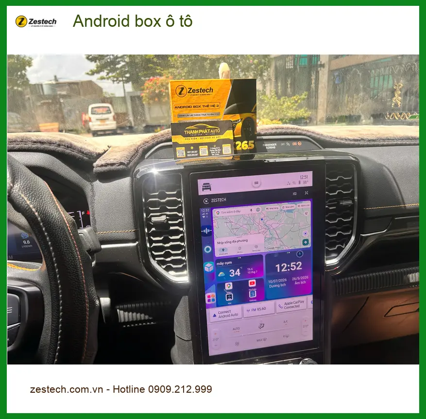 Anh Huy lắp Android box ô tô cho Kia Carnival tại Quận Tân Bình để nâng cấp giải trí