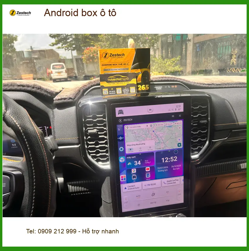 Anh Quốc Bảo lắp Android box ô tô cho xe Hyundai Creta tại Quận Bình Tân ảnh thực tế 3