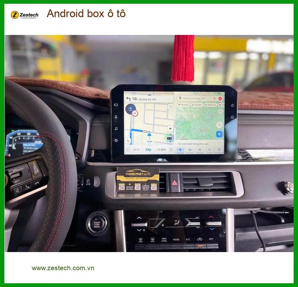 Bác Cường lắp Android Box cho Toyota Fortuner tại Quận Tân Bình để nâng cao trải nghiệm giải trí