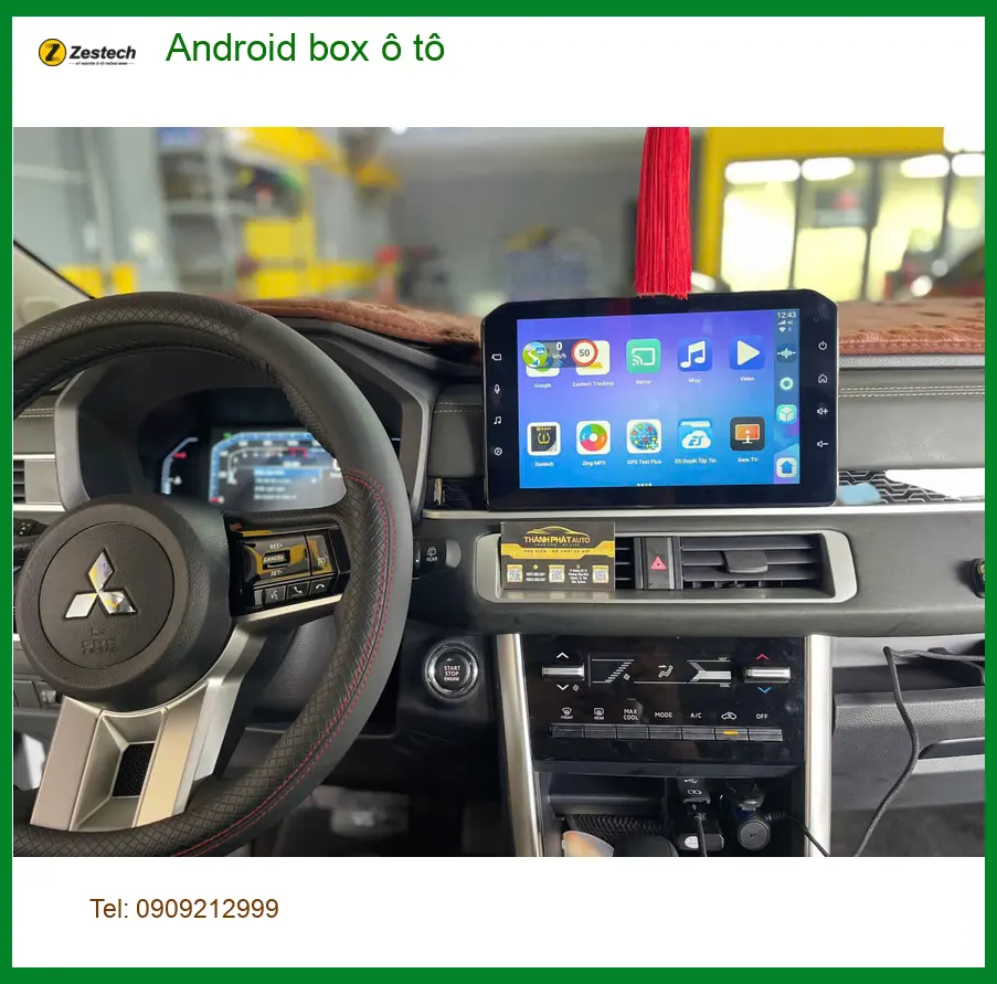 Bác Cường lắp Android Box cho Toyota Fortuner tại Quận Tân Bình để nâng cao trải nghiệm giải trí ảnh thực tế 2