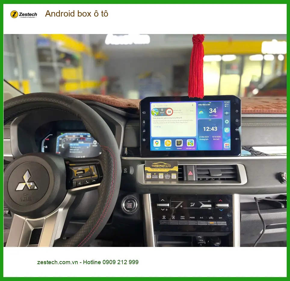 Bác Cường lắp Android Box cho Toyota Fortuner tại Quận Tân Bình để nâng cao trải nghiệm giải trí ảnh thực tế 4
