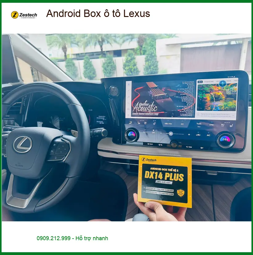 Anh Khải lắp Android Box cho Lexus RX350 tại Quận Bình Tân để giải trí đa phương tiện
