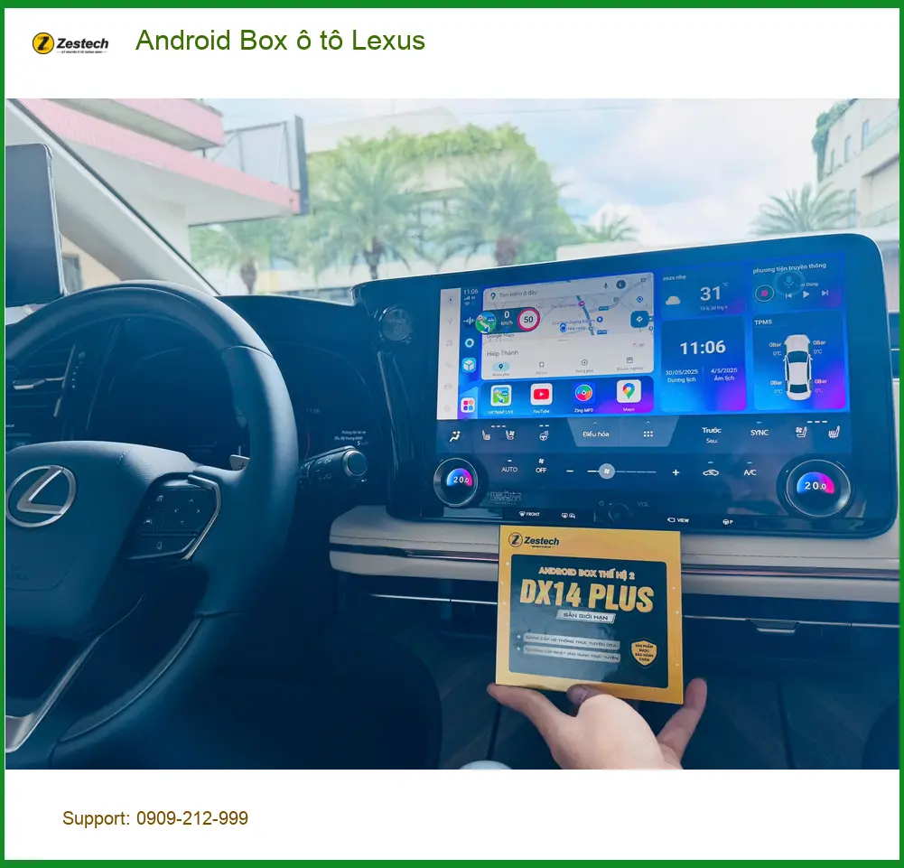 Anh Khải lắp Android Box cho Lexus RX350 tại Quận Bình Tân để giải trí đa phương tiện ảnh thực tế 3