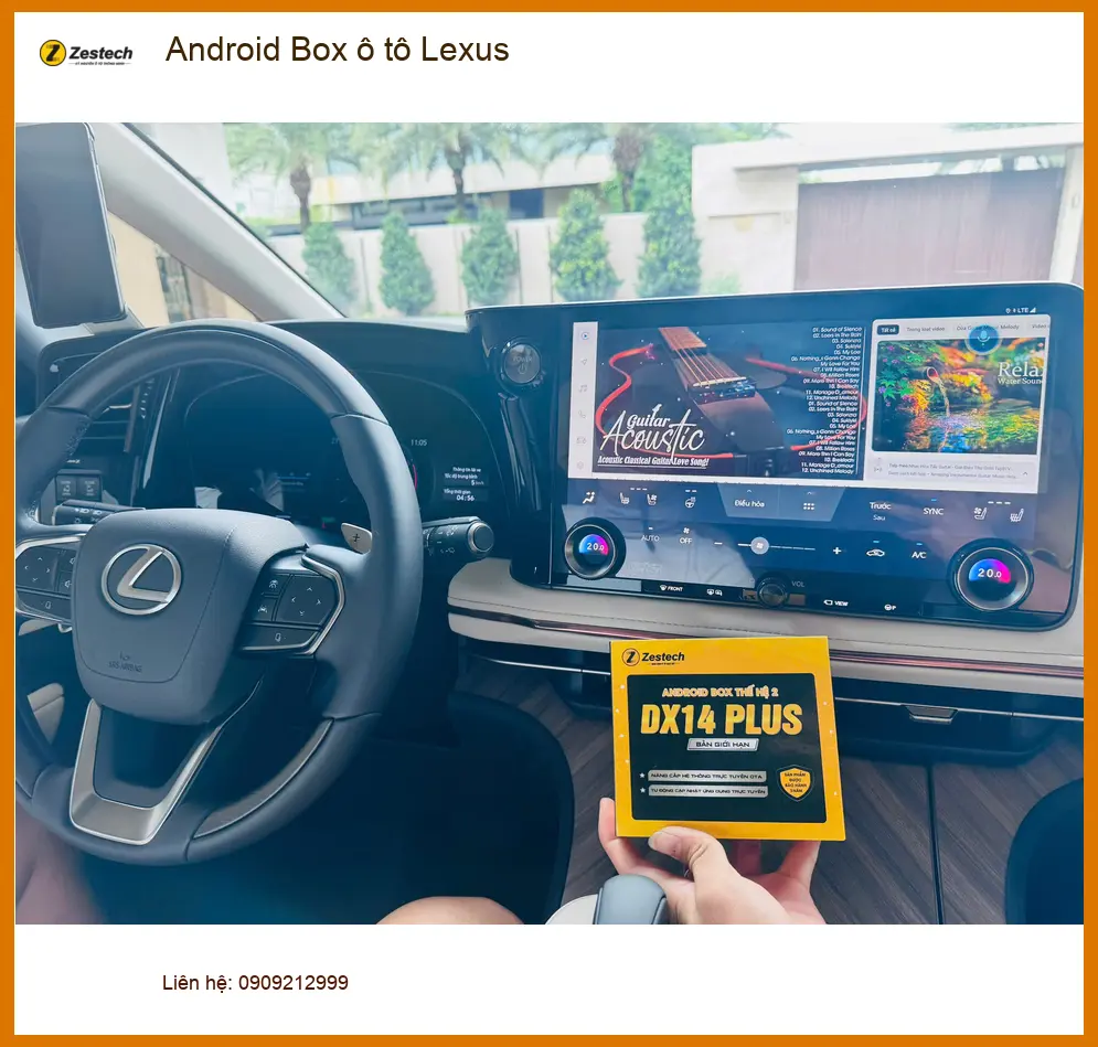 Anh Khải lắp Android Box cho Lexus RX350 tại Quận Bình Tân để giải trí đa phương tiện ảnh thực tế 5