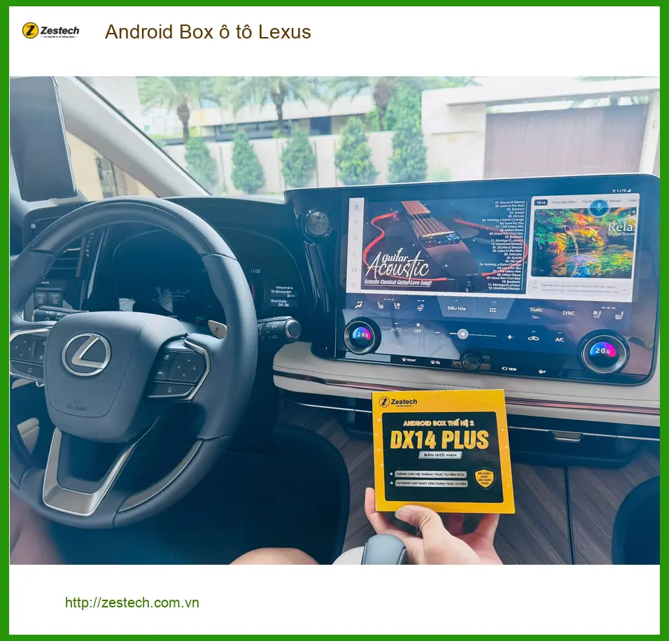 Anh Phong lắp Android Box ô tô cho Lexus ES300h tại Gò Vấp nâng cấp tiện ích