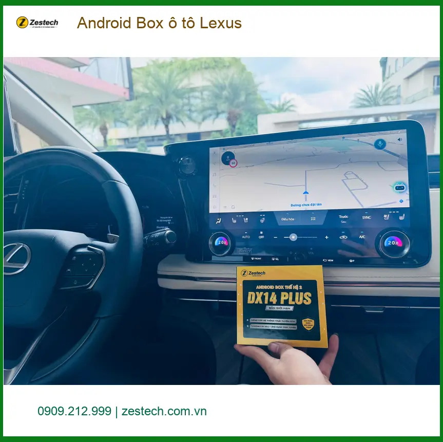 Anh Phong lắp Android Box ô tô cho Lexus ES300h tại Gò Vấp nâng cấp tiện ích ảnh thực tế 2