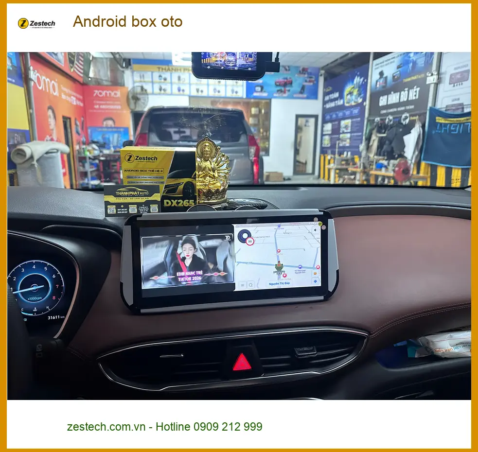 Cô Lan Anh lắp Android box oto cho Mazda CX-5 tại Quận Huyện Nhà Bè để giải trí ảnh thực tế 2