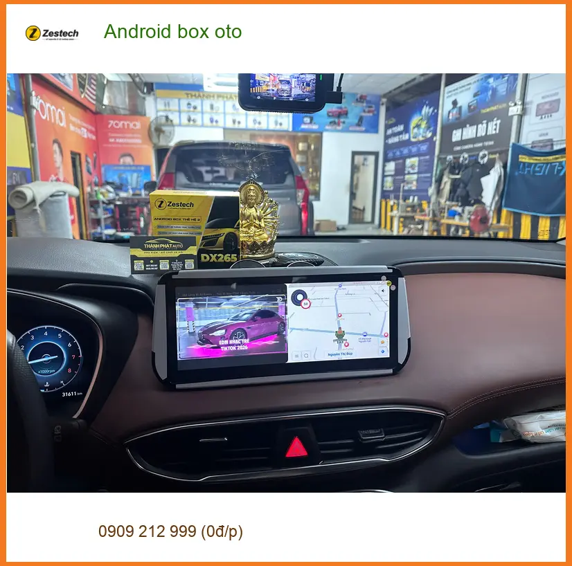 Cô Lan Anh lắp Android box oto cho Mazda CX-5 tại Quận Huyện Nhà Bè để giải trí ảnh thực tế 4