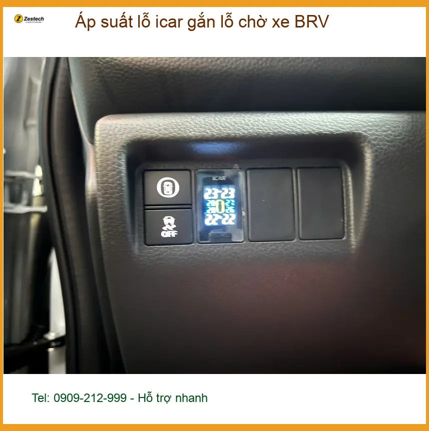 Anh Kiên lắp áp suất lốp iCar cho BRV tại Quận 12 để an toàn trên mọi nẻo đường ảnh thực tế 2