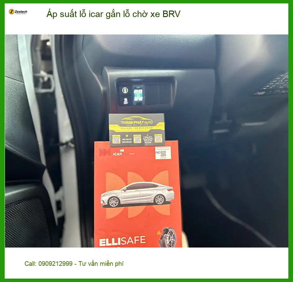 Anh Kiên lắp áp suất lốp iCar cho BRV tại Quận 12 để an toàn trên mọi nẻo đường ảnh thực tế 3