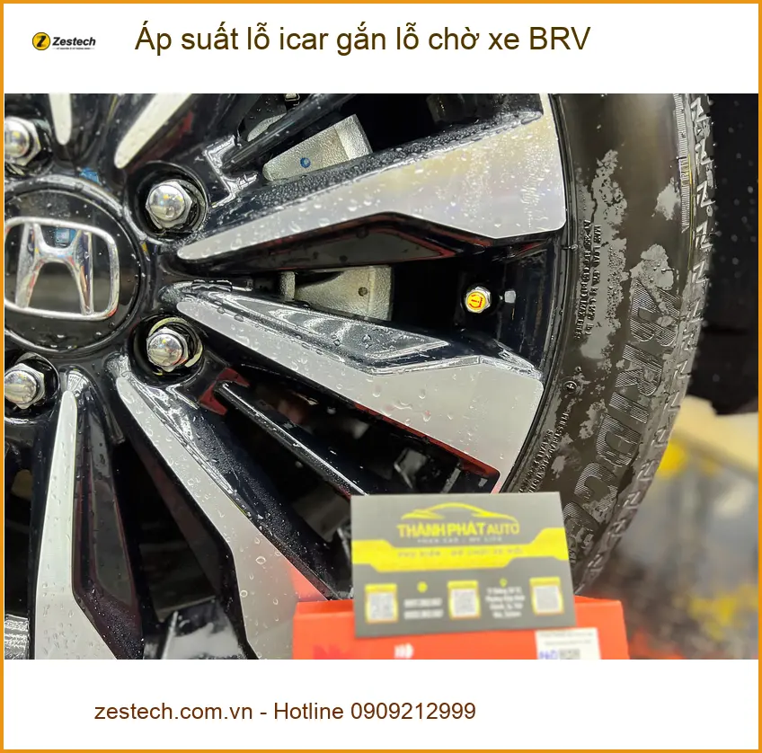 Anh Quang lắp cảm biến áp suất lốp iCar cho Honda BR-V tại Quận 7 ảnh thực tế 3