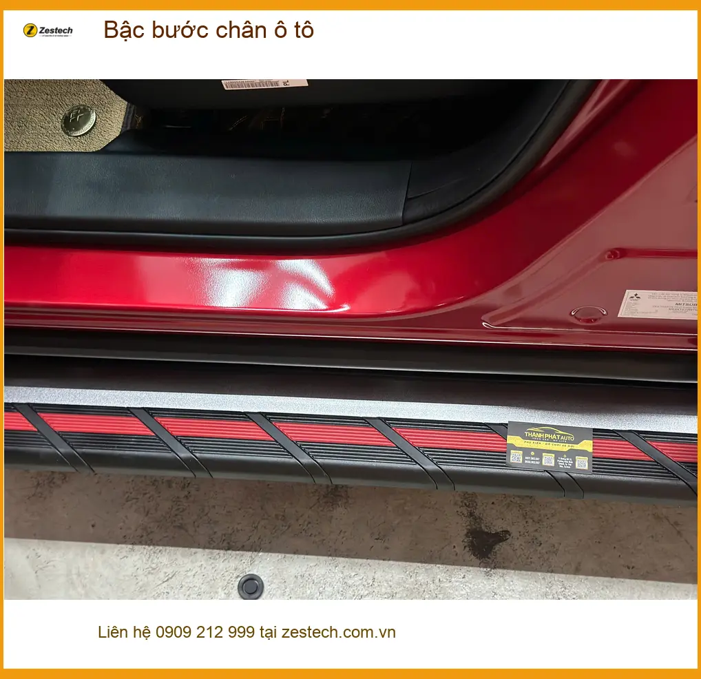 Chị Phương lắp bậc bước chân ô tô Honda CRV tại Quận Gò Vấp để tiện cho người lớn tuổi ảnh thực tế 4