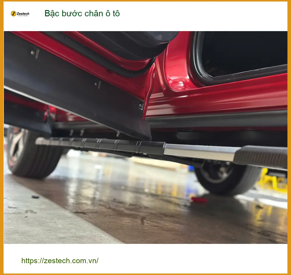 Anh Tấn lắp bậc bước chân ô tô cho Hyundai Santa Fe tại Phú Nhuận ảnh thực tế 2