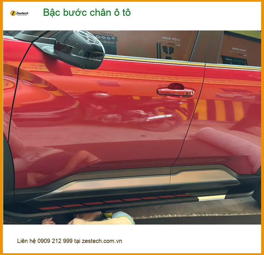 Anh Tấn lắp bậc bước chân ô tô cho Hyundai Santa Fe tại Phú Nhuận ảnh thực tế 3