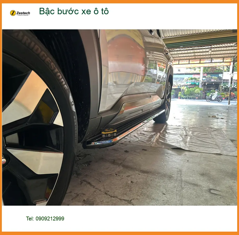 Anh Khang lắp bậc bước xe ô tô Hyundai Creta tại Quận 5 để gia đình tiện lên xuống ảnh thực tế 3