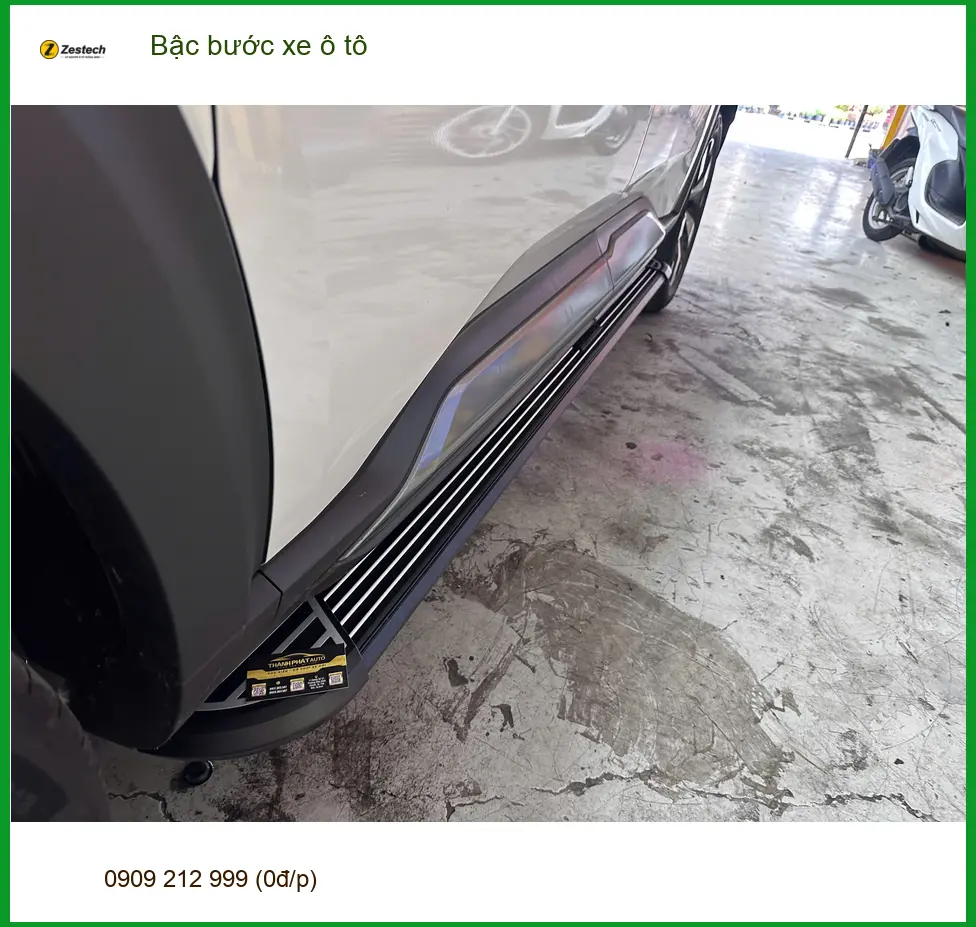Chị Yến lắp bậc bước xe ô tô Ford Everest ở Nhà Bè để trẻ em lên xuống an toàn ảnh thực tế 2