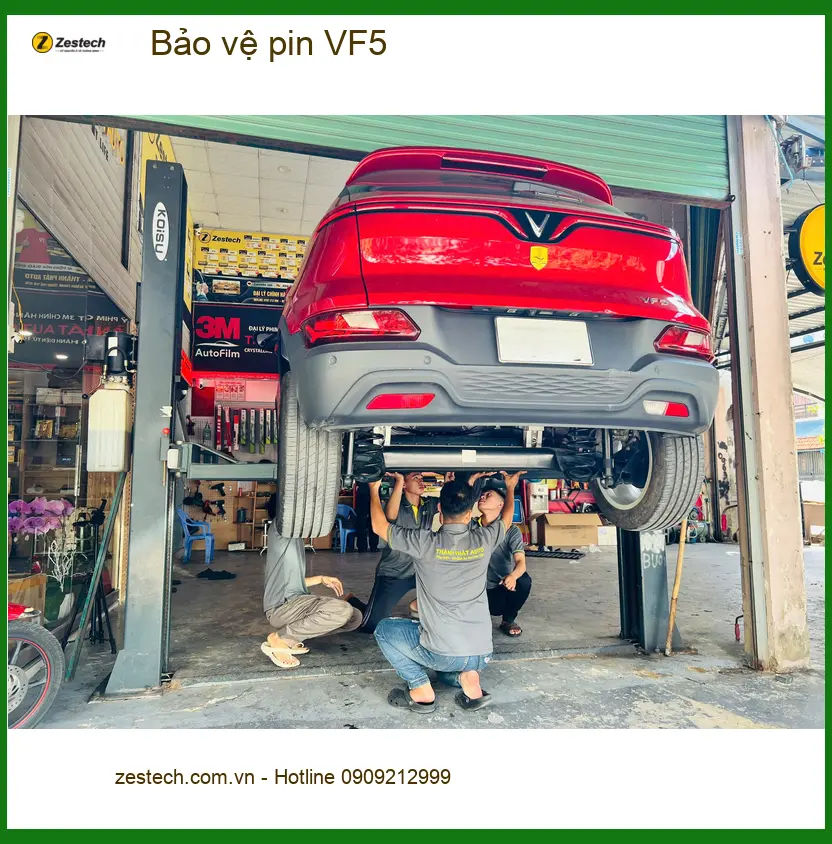 Chị Lan Anh tìm dịch vụ bảo vệ pin VinFast VF5 tại Quận Tân Phú ảnh thực tế 2
