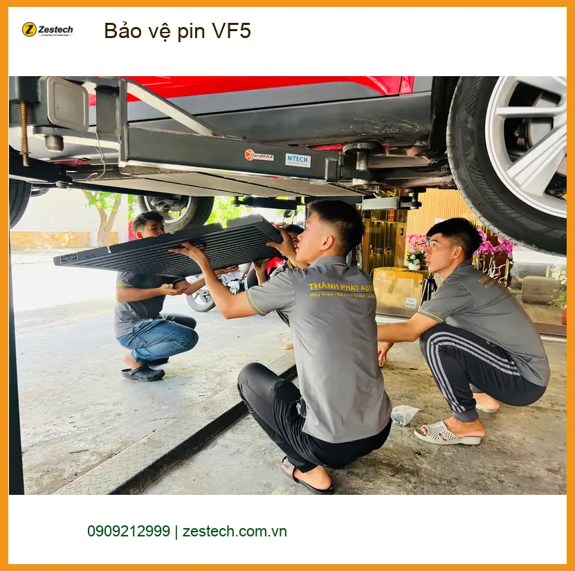 Chị Lan Anh tìm dịch vụ bảo vệ pin VinFast VF5 tại Quận Tân Phú ảnh thực tế 5