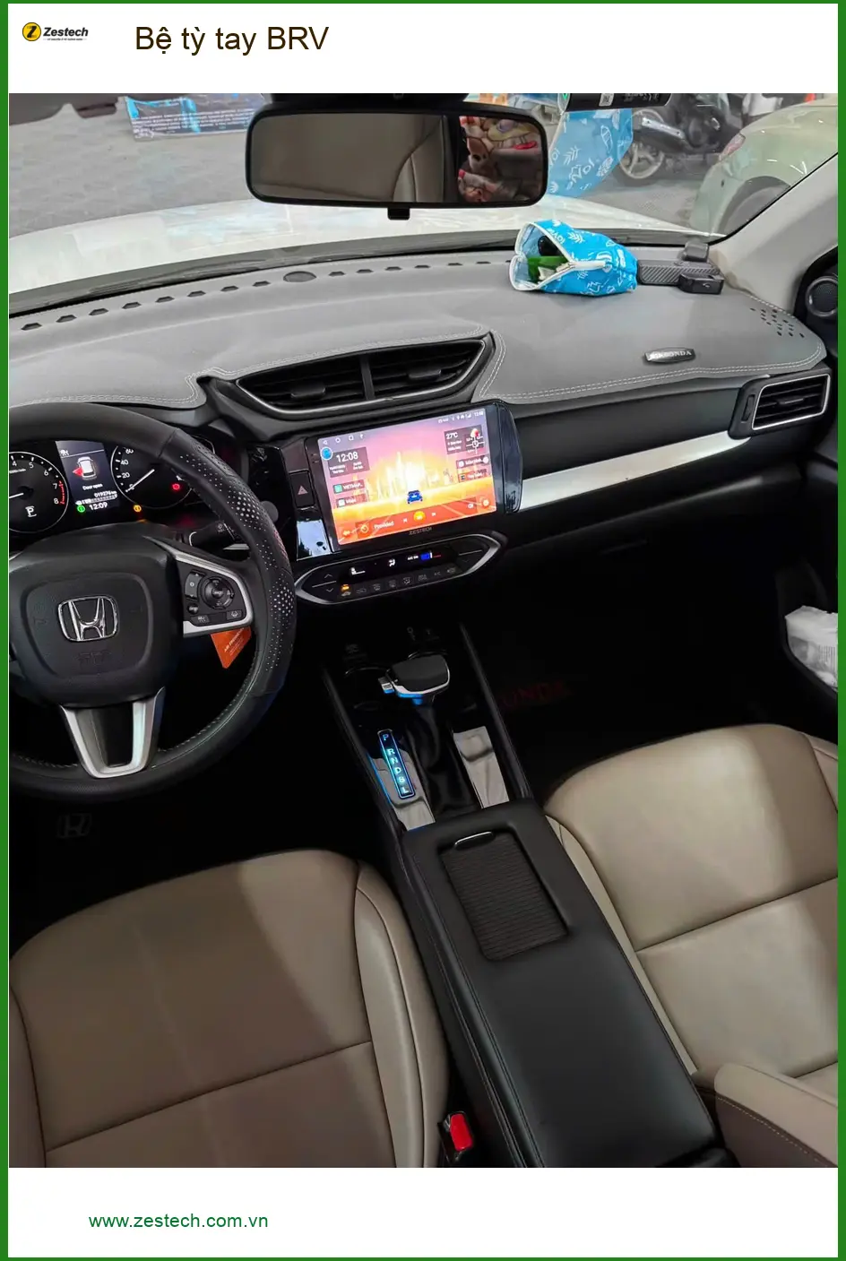 Anh Khải lắp Bệ tỳ tay BRV cho Honda BR-V tại Quận 2 để lái xe thoải mái hơn ảnh thực tế 3