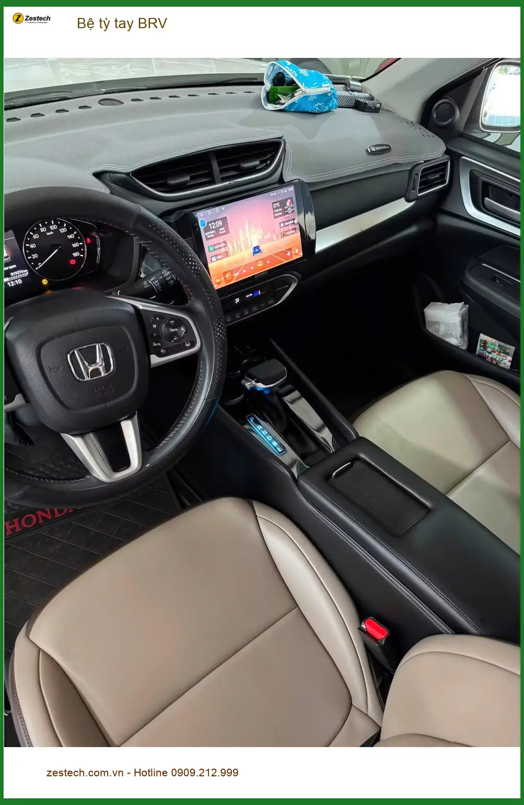Anh Khải lắp Bệ tỳ tay BRV cho Honda BR-V tại Quận 2 để lái xe thoải mái hơn ảnh thực tế 4