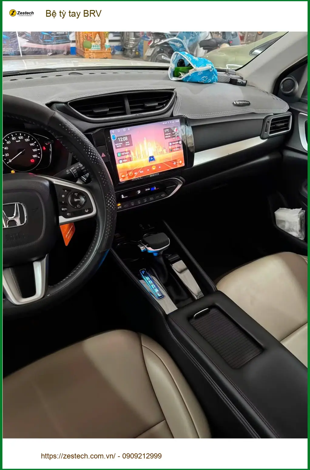 Anh Khôi lắp bệ tỳ tay BRV cho Honda HR-V tại Quận Tân Phú để tăng tiện nghi. ảnh thực tế 2