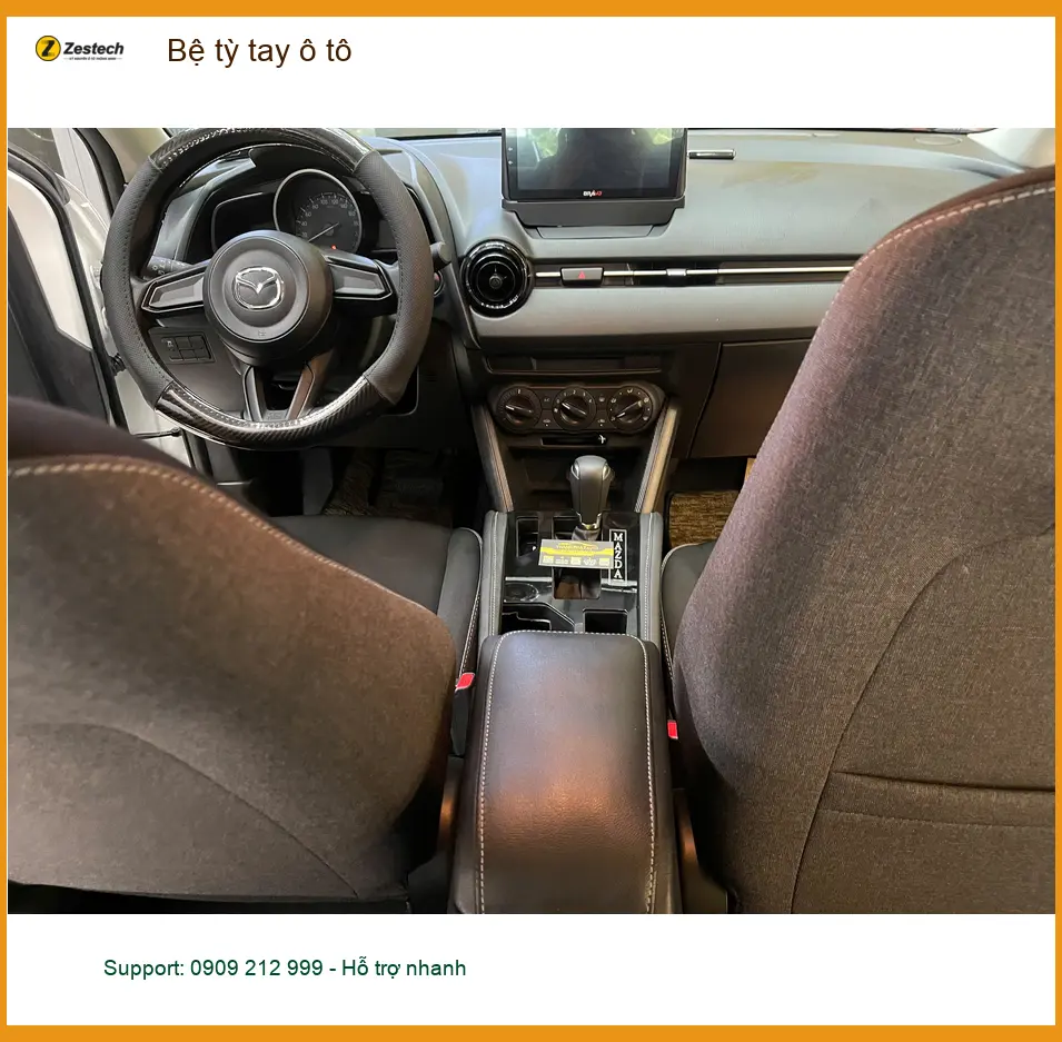 Anh Khải lắp bệ tỳ tay ô tô Hyundai Accent tại Quận 2 cho tiện nghi ảnh thực tế 5