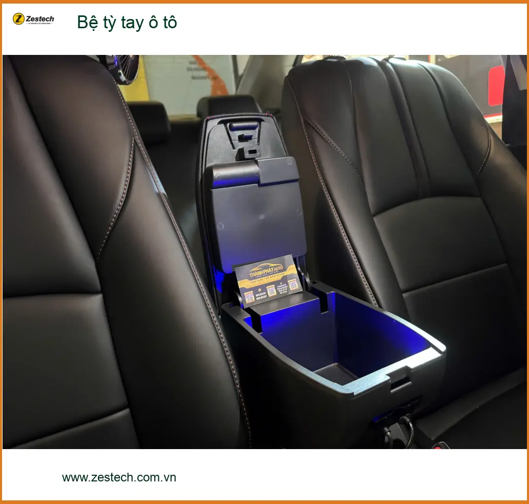 Bác Vinh lắp bệ tỳ tay ô tô cho Honda Civic tại Quận 2 để lái xe tiện nghi hơn ảnh thực tế 3