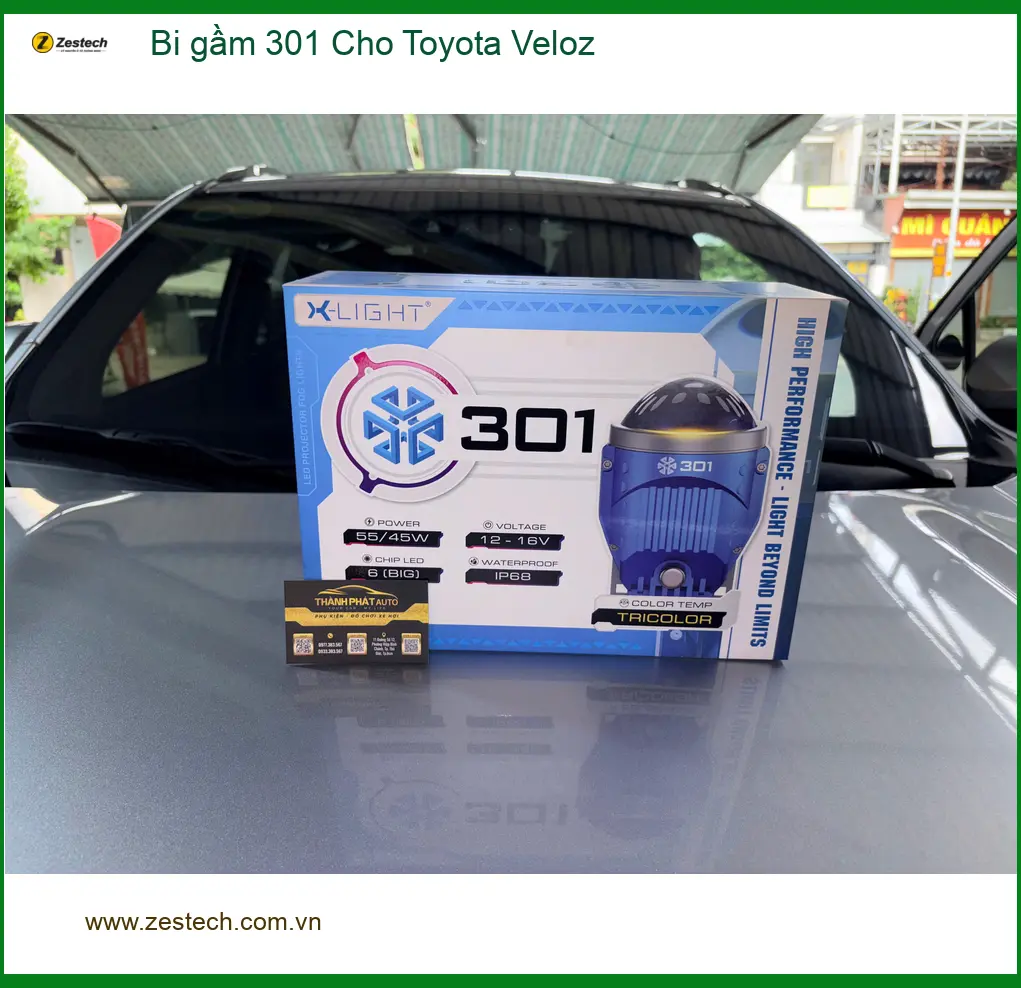 Anh Duy lắp bi gầm 301 cho Toyota Veloz tại Nhà Bè