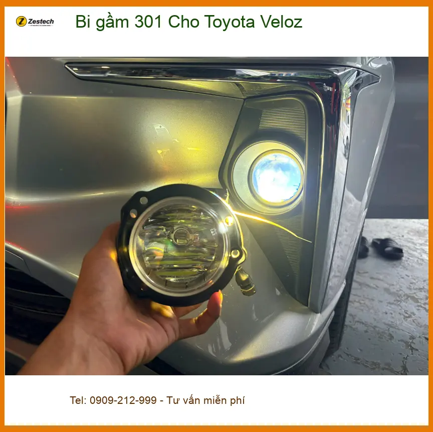 Anh Duy lắp bi gầm 301 cho Toyota Veloz tại Nhà Bè ảnh thực tế 3