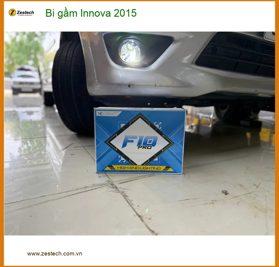 Anh Tùng độ bi gầm cho Innova 2015 tại Quận 10 vì đèn zin quá yếu khi trời tối ảnh thực tế 2
