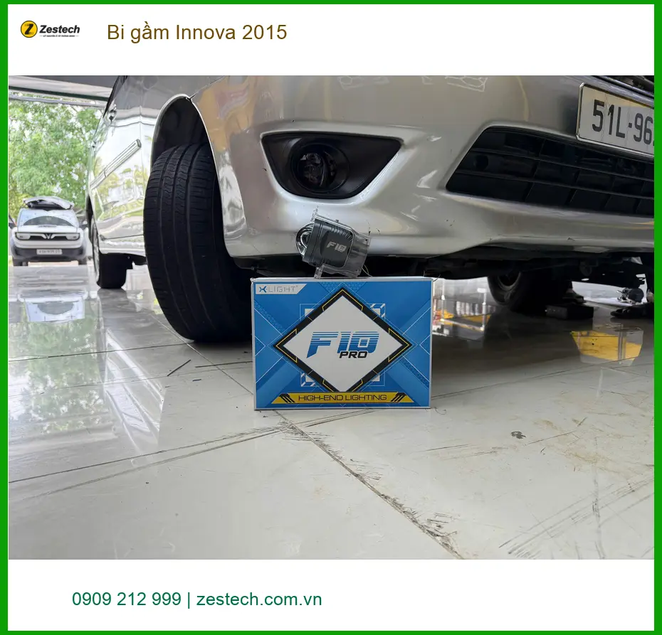 Anh Tùng độ bi gầm cho Innova 2015 tại Quận 10 vì đèn zin quá yếu khi trời tối ảnh thực tế 3