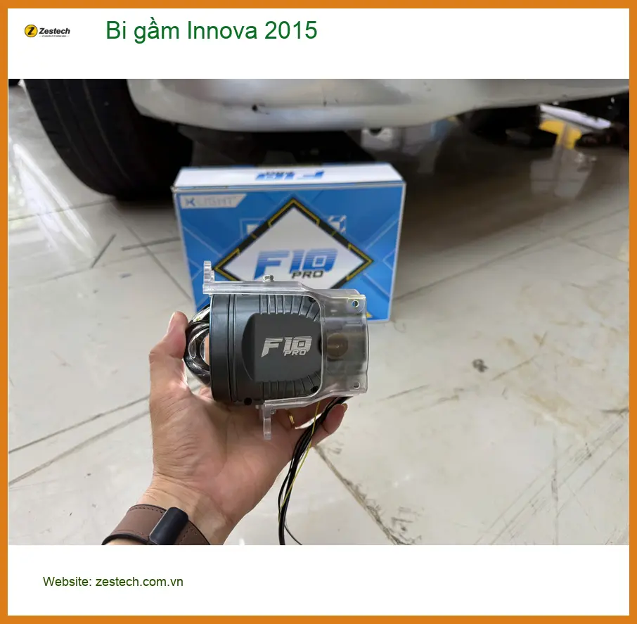 Chú Lâm độ bi gầm Innova 2015 vì đèn zin quá yếu khi đi đường tối ở Quận 2 ảnh thực tế 4