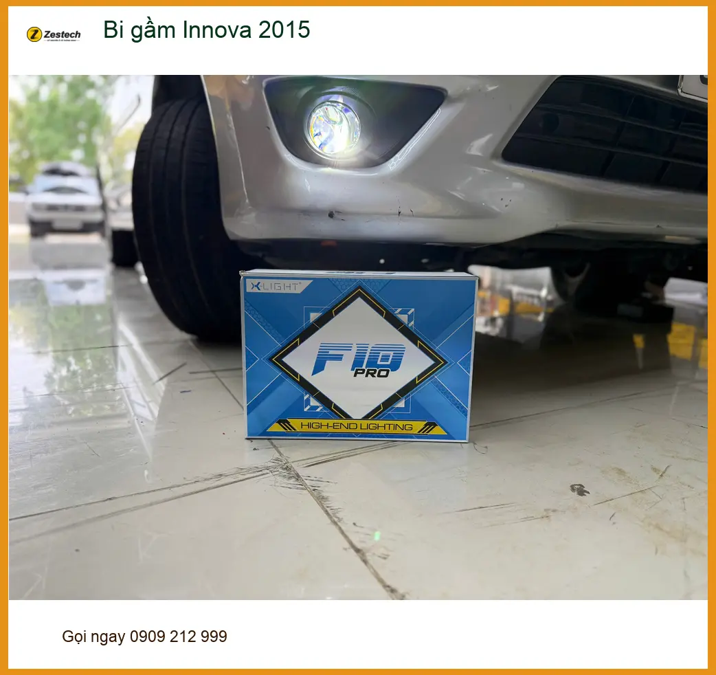 Anh Lâm độ Bi gầm Innova 2015 tại Củ Chi, tăng cường an toàn lái đêm ảnh thực tế 2
