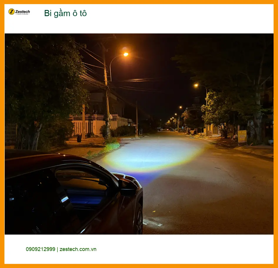 Chị Thảo độ bi gầm ô tô VinFast Lux A2.0 tại Quận 6 để cải thiện tầm nhìn ban đêm ảnh thực tế 3