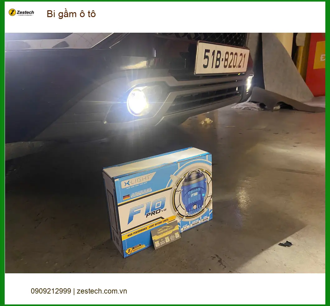 Anh Nam độ đèn bi gầm cho Ford Everest tại Bình Chánh vì đèn zin yếu, khó đi đêm. ảnh thực tế 3