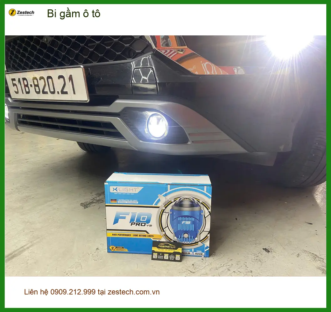 Anh Nam độ đèn bi gầm cho Ford Everest tại Bình Chánh vì đèn zin yếu, khó đi đêm. ảnh thực tế 5