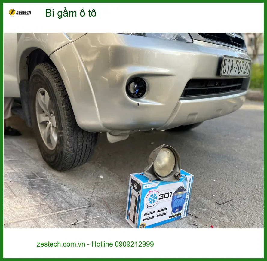 Cô Thảo lắp bi gầm ô tô Kia Sorento tại Thủ Đức, lái xe an toàn hơn khi mưa ảnh thực tế 2