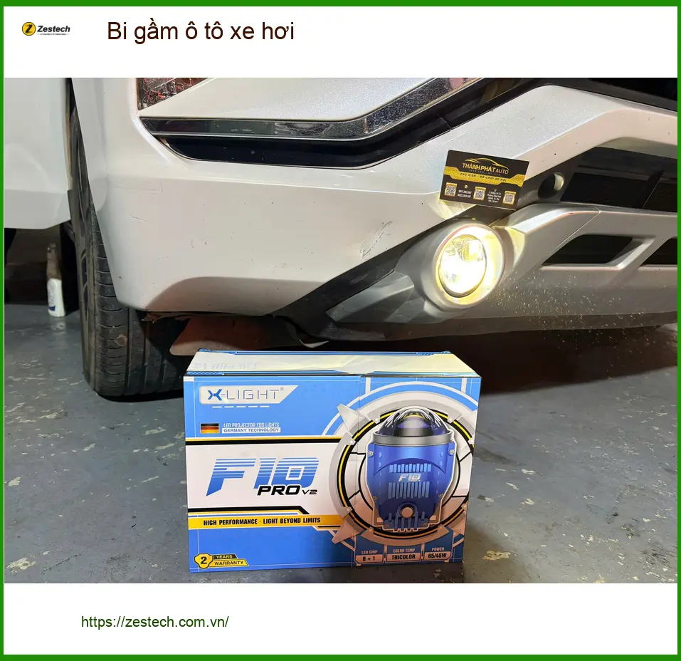 Anh Khang lắp bi gầm ô tô xe hơi Quận 7 cho Mitsubishi Outlander vì đèn zin quá yếu khi đi tỉnh