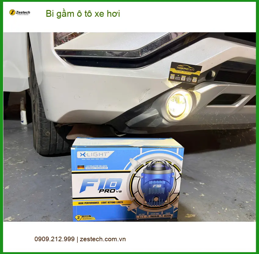 Anh Khang lắp bi gầm ô tô xe hơi Quận 7 cho Mitsubishi Outlander vì đèn zin quá yếu khi đi tỉnh ảnh thực tế 4