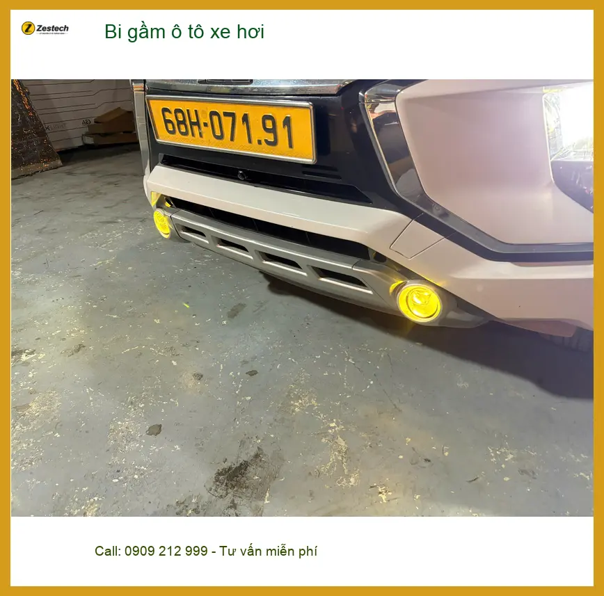 Anh Khang lắp bi gầm ô tô xe hơi Quận 7 cho Mitsubishi Outlander vì đèn zin quá yếu khi đi tỉnh ảnh thực tế 5