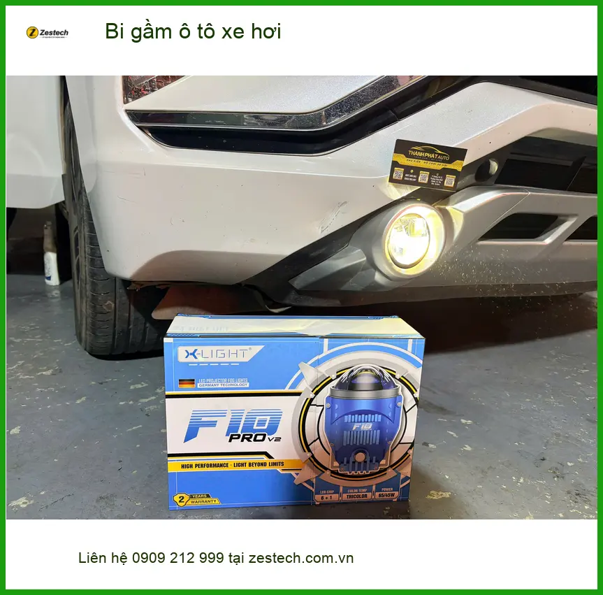 Anh Đình độ bi gầm ô tô Hyundai Accent tại Quận Gò Vấp vì đèn zin quá yếu khi trời mưa ảnh thực tế 2