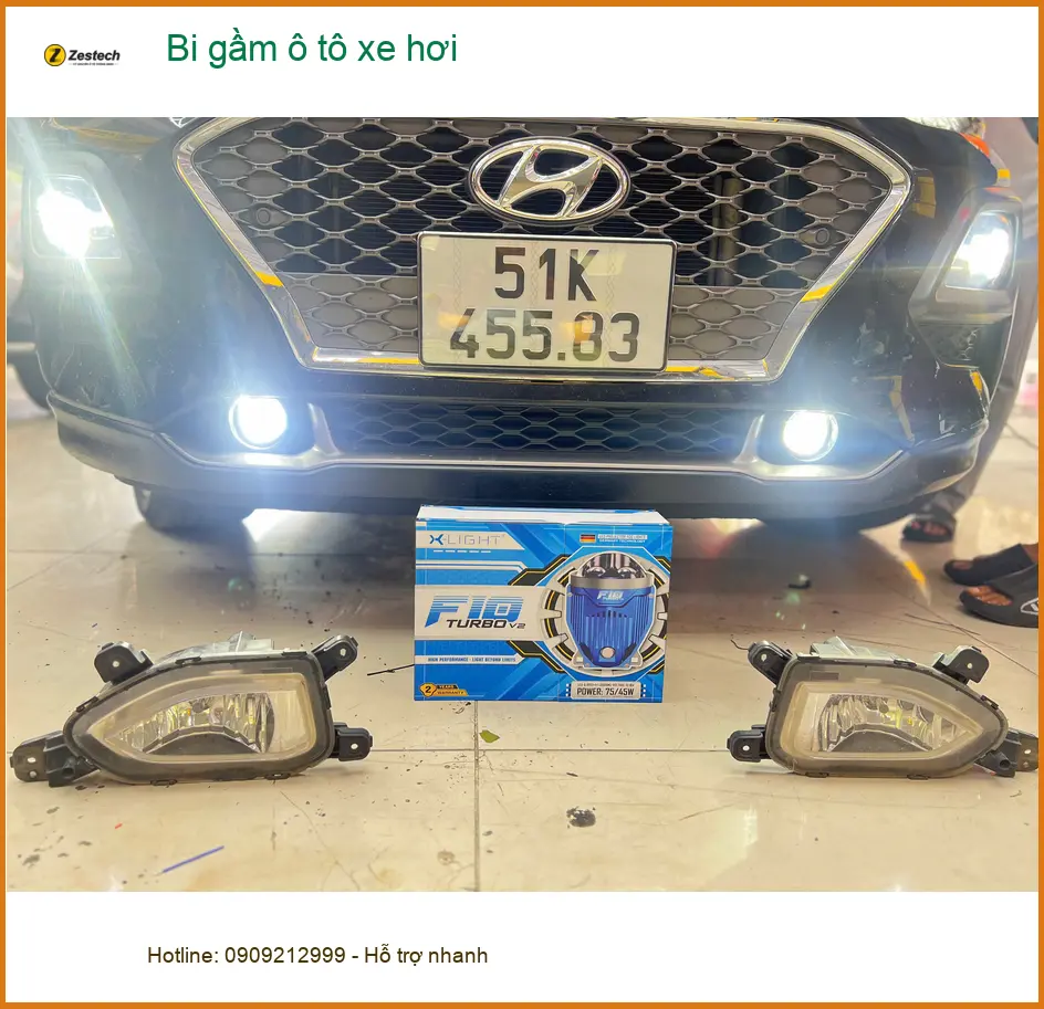 Anh Duy độ bi gầm ô tô Mazda CX-5 tại Quận Tân Bình vì đèn zin không đủ sáng ảnh thực tế 2