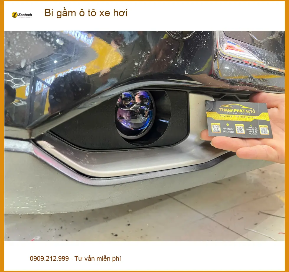Anh Duy độ bi gầm ô tô Mazda CX-5 tại Quận Tân Bình vì đèn zin không đủ sáng ảnh thực tế 5