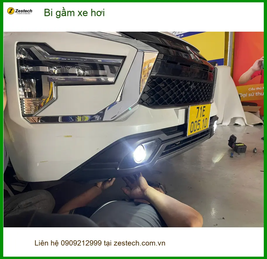 Chị Thanh Hà độ bi gầm xe hơi Hyundai Accent đời 2023 tại Quận 1 vì hay đi đường tối ảnh thực tế 2