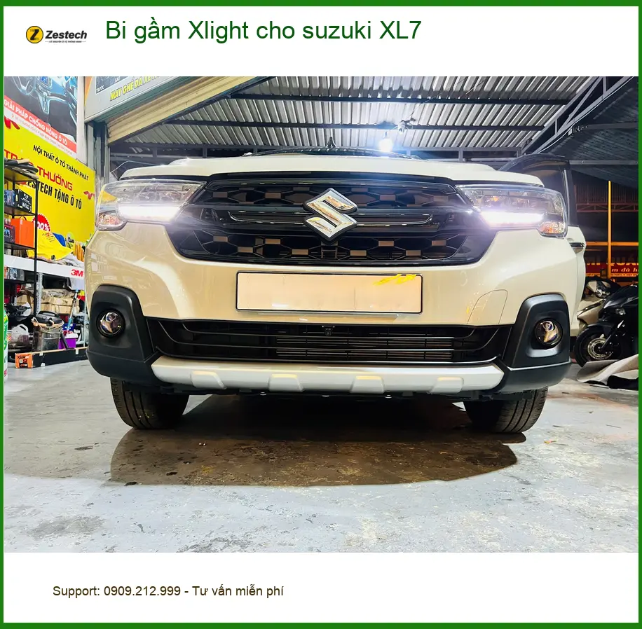 Anh Trọng độ bi gầm Xlight Suzuki XL7 tại Phú Nhuận vì đèn zin yếu