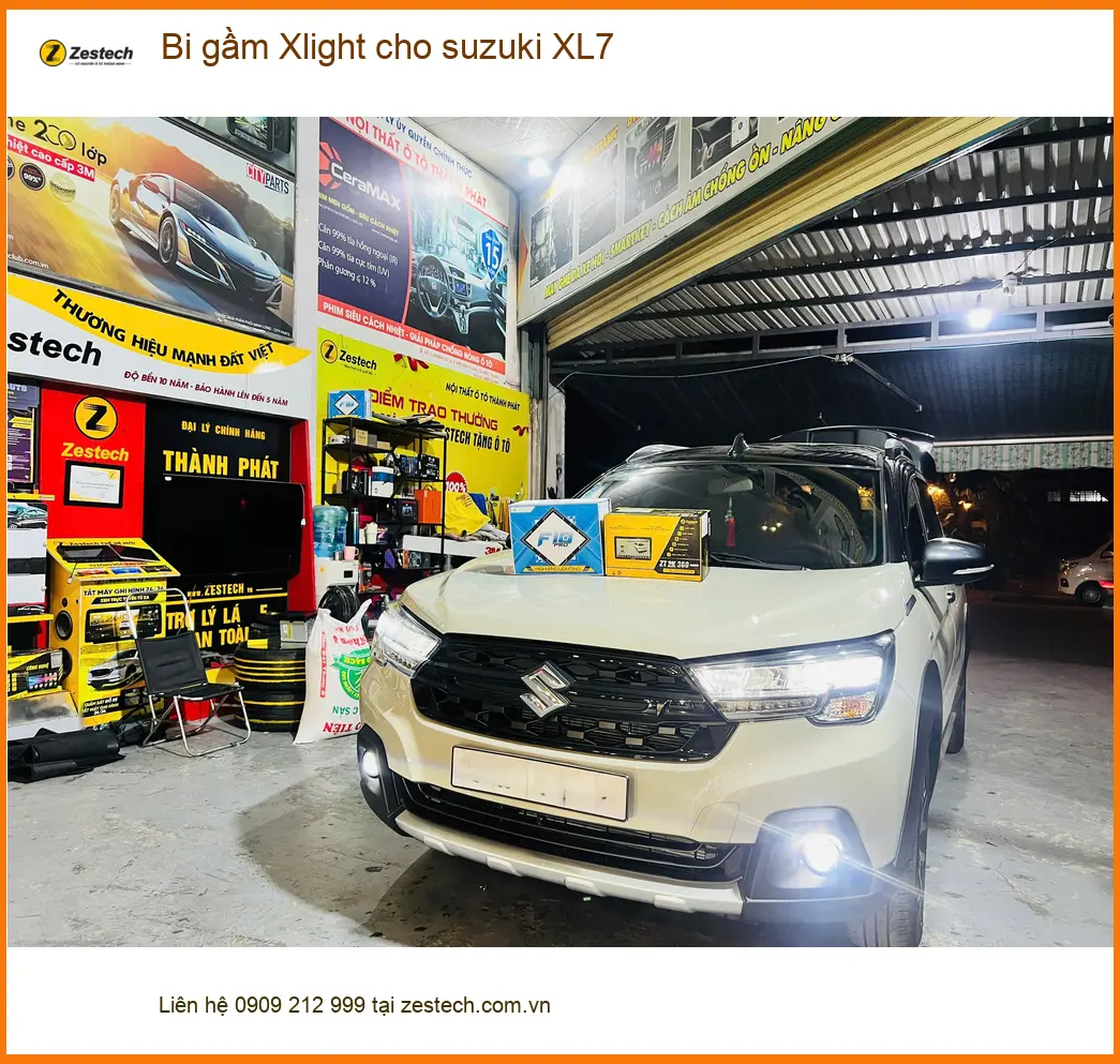 Anh Trọng độ bi gầm Xlight Suzuki XL7 tại Phú Nhuận vì đèn zin yếu ảnh thực tế 2