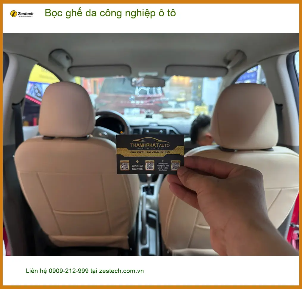 Anh Sơn bọc ghế da công nghiệp ô tô Kia K3 tại Quận Huyện Nhà Bè ảnh thực tế 2