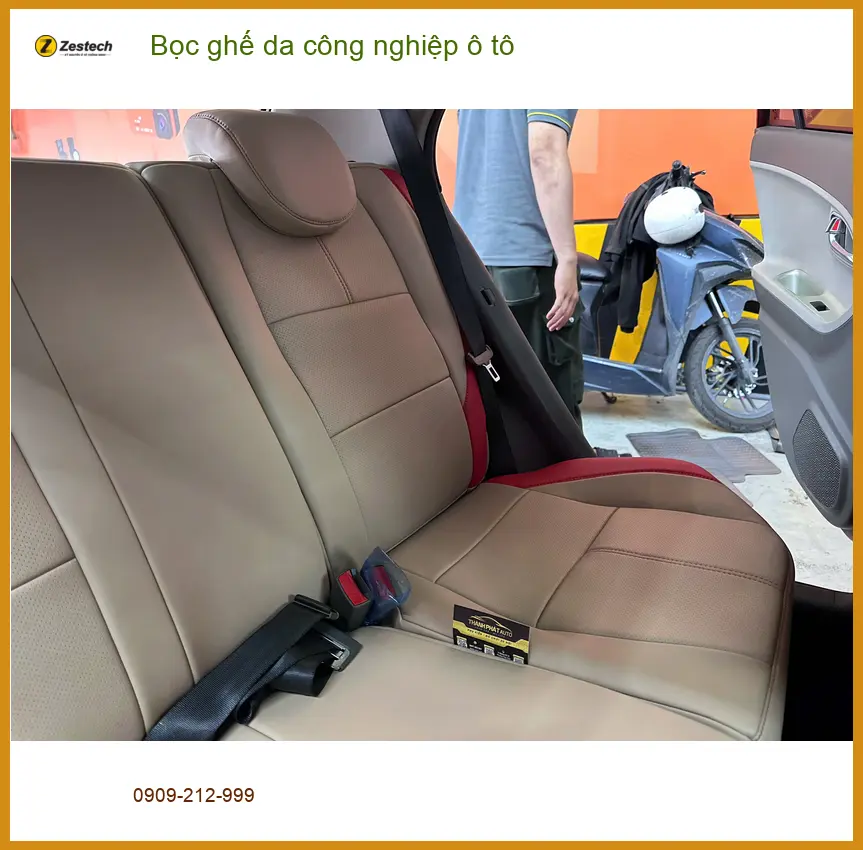 Anh Sơn bọc ghế da công nghiệp ô tô Kia K3 tại Quận Huyện Nhà Bè ảnh thực tế 4