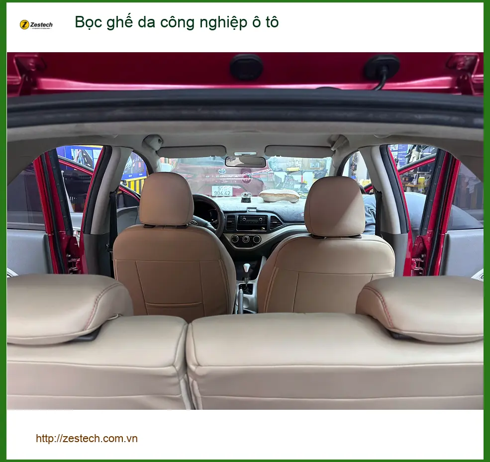 Chị Thùy bọc ghế da công nghiệp ô tô Honda CRV tại Thủ Đức ảnh thực tế 5